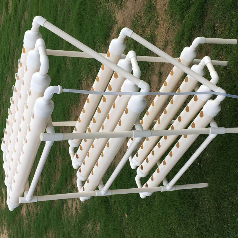 PVC csőből készült hidroponikus ültetőrendszer, padlóra álló kivitel, 3D többrészű zöldségállvány, egyszerű stílus, kézzel készített, Xinnong zöldséges kert márka