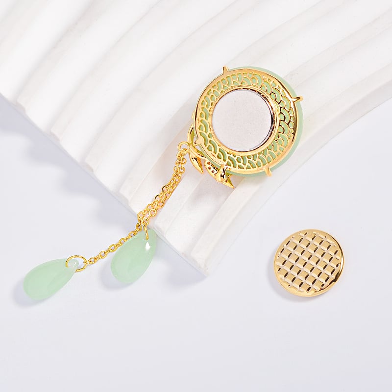 Καρφίτσα: χαλκός με επίστρωση ζιρκόνια, ηλεκτροπλατινωμένη, στυλ: γυναικείο, μόδα, μορφή: άλλος