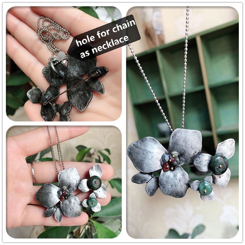 Καρφίτσα από κράμα, Unisex Ρετρό μοτίβο φύλλου, Ηλεκτροπλατινισμένο φινίρισμα, BB072212