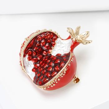 Γυναικεία καρφίτσα με φρούτο — κράμα, κορεατικό στυλ, σχήμα φρούτου, φινίρισμα εμαγιέ σταγόνες, σειρά φρούτων