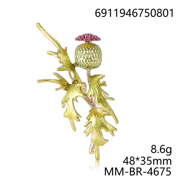 Καρφίτσα από κράμα με σμάλτο σε σχήμα κυρίας-λουλουδιού, διακοσμητικό, κομψό στυλ, φθινοπωρινή συλλογή 2024