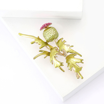 Καρφίτσα από κράμα με σμάλτο σε σχήμα κυρίας-λουλουδιού, διακοσμητικό, κομψό στυλ, φθινοπωρινή συλλογή 2024