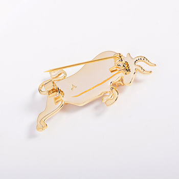 Καρφίτσα από χαλκό με σύμβολο Ταύρου, ηλεκτροπλατιζόμενη, κομψό γυναικείο αξεσουάρ