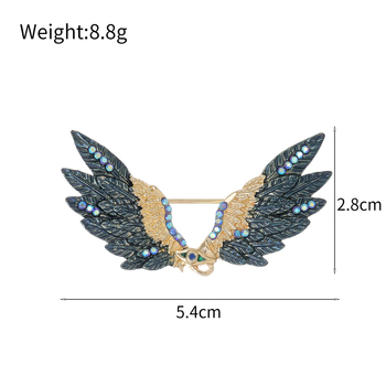 Κάρφι με φτερά από κράμα ψευδαργύρου με ηλεκτροχρωμία – διακόσμηση, μνήμη και δώρο