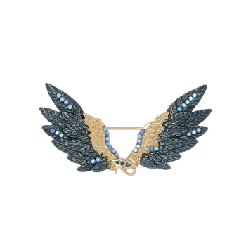 Κάρφι με φτερά από κράμα ψευδαργύρου με ηλεκτροχρωμία – διακόσμηση, μνήμη και δώρο