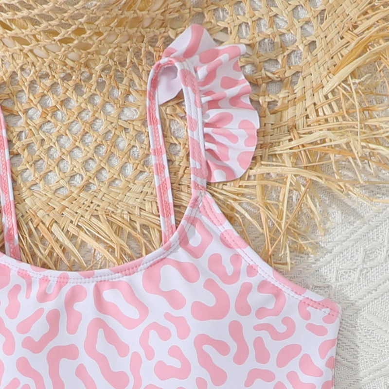 Djevojčice dvodijelni kupaći kostim: bikini gornji dio s mrežastom suknjom, poliester 170 g/m², podstava: poliester s 18% elastana
