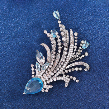 Καρφίτσα από χαλκό, μορφή κυρίας και λουλουδιού, ηλεκτροπλατίωση, κυκλοφόρησε το καλοκαίρι του 2025, κομψό στυλ