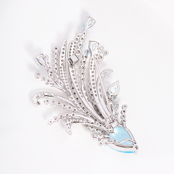 Καρφίτσα από χαλκό, μορφή κυρίας και λουλουδιού, ηλεκτροπλατίωση, κυκλοφόρησε το καλοκαίρι του 2025, κομψό στυλ