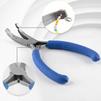 Perliukų išdėstymo replės su apvalia skylute, aukštos anglies plienas, rankų darbo papuošalų įrankis