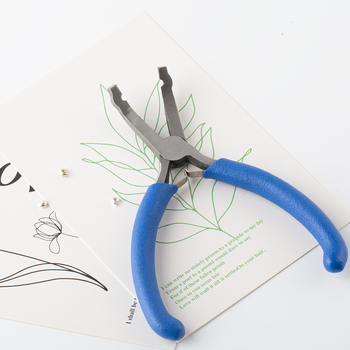 Perliukų išdėstymo replės su apvalia skylute, aukštos anglies plienas, rankų darbo papuošalų įrankis