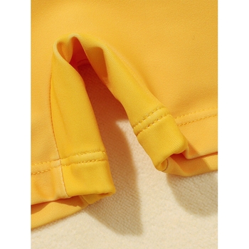 Κοριτσίστικος ολόσωμος μαγιό με ενσωματωμένο φουσκωτό σωσίβιο, για κορίτσια 3–6 ετών, ύφασμα πολυεστέρα με επένδυση νάιλον, βάρος 200 g/m2