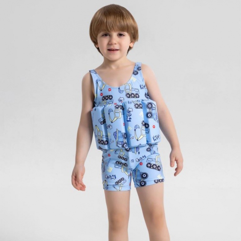 Gyermekeknek tervezett egyrészes úszónadrág, plovó elemmel, 2–5 éveseknek, poliészter 85%, bélés poliészter 15%, súly 200 g