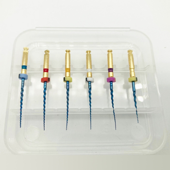 Οδοντιατρικό φάιλ ριζικού σωλήνα από νικέλιο-τιτάνιο με μεγάλο κωνικό προφίλ, M3 μηχανικό διαστολέα βελόνας, συμβατό με θερμοενεργοποιούμενο μοτέρ