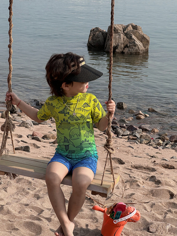 Ολόσωμο μαγιό για αγόρια, γρήγορο στέγνωμα πολυεστέρα, κορεάτικo στυλ καρτούν μοτίβο, για ηλικίες 1–8 ετών