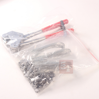 Ólompecsét fogó készlet ólompecséttel és vezetékével – modellek QF-10008 és 10015.5, csomagoláshoz, krimp kapcsolattal, anyag: ólom, súly: 0,55 kg