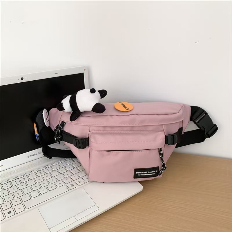 Crossbody táska — városi egyszerűség, nylon, poliészter bélés, dumpling bag stílus, mindennapi használat