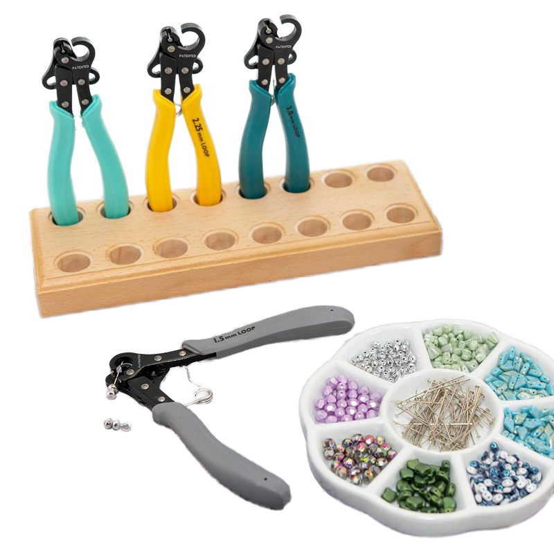 Yiwu yuyu 9 adatu vieno žingsnio papuošalų žnyplės vielos papuošalų gamybai, titano plienas