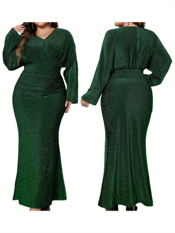 Vakarinė suknelė iš chenille audinio su spandexu, pavasaris 2025, suaugusioms moterims