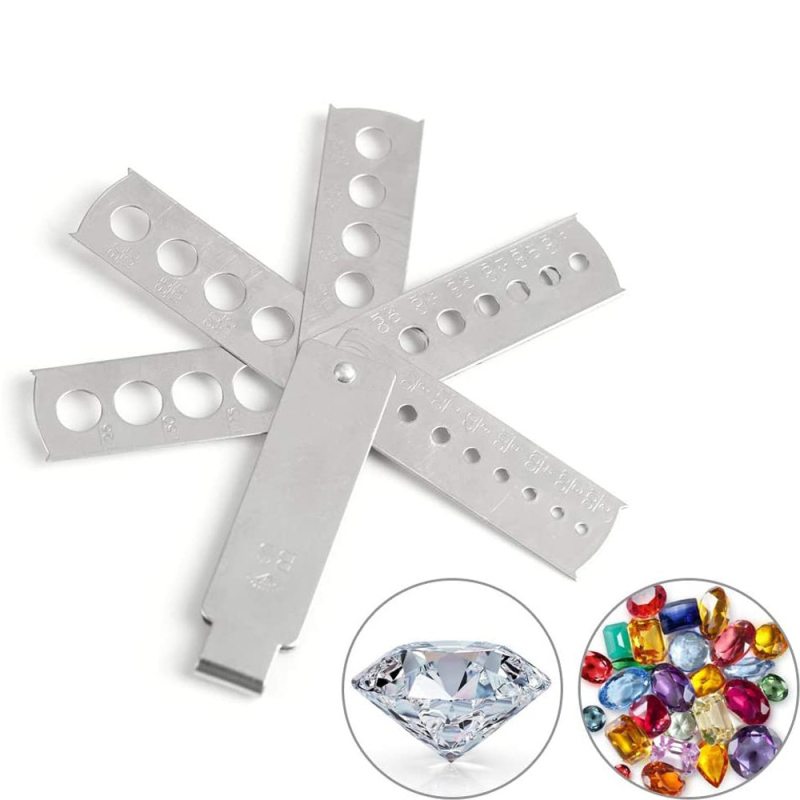 Инструмент за измерване на скъпоценни камъни, серия Gem Card за измерване размера на камъните, произход Китай, марка Other.