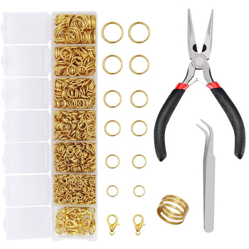 Σετ 1504 τεμάχια με ανοιχτές κλειδαριές καρχαρίας για επισκευή κολιέ – εργαλεία επισκευής κοσμημάτων και αξεσουάρ κατασκευής