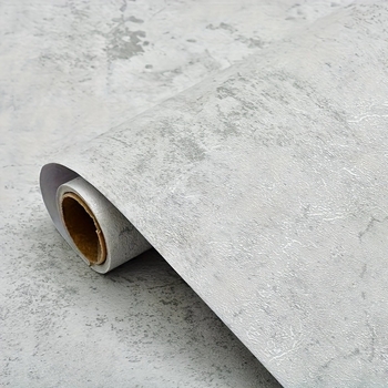 Pašlīmėjama betono stiliaus tapetė, atspari vandeniui, pelėsiui, nešvarumams, trijų sluoksnių konstrukcija, pramoninis retro sienų dekoras