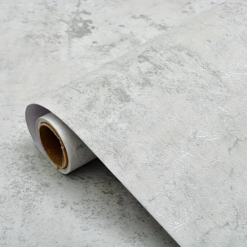 Pašlīmėjama betono stiliaus tapetė, atspari vandeniui, pelėsiui, nešvarumams, trijų sluoksnių konstrukcija, pramoninis retro sienų dekoras