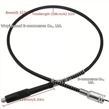 Гъвкав вал за електрически инструменти — гумиран вал, мултиспецификации, с патронник