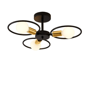 Nordic οροφής κρεμαστός λαμπτήρας LED, μεταλλικό σώμα, 3 κεφαλές