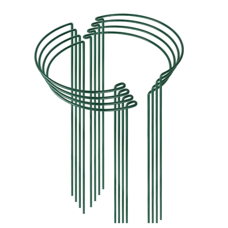 Метална полукръгла стойка за растения – подпора за растения и държач за саксии