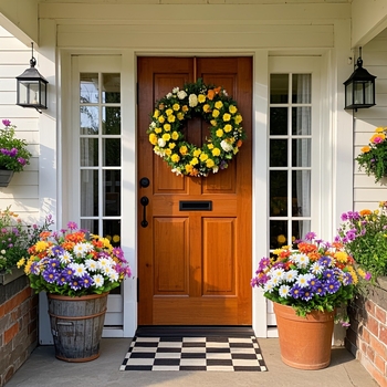 Εξωτερική διακόσμηση λουλουδιών με μπουκέτα μαργαρίτες και θάμνους — Μάρκα Other; Κατηγορία προϊόντος Survival tools; Κύριες αγορές Other