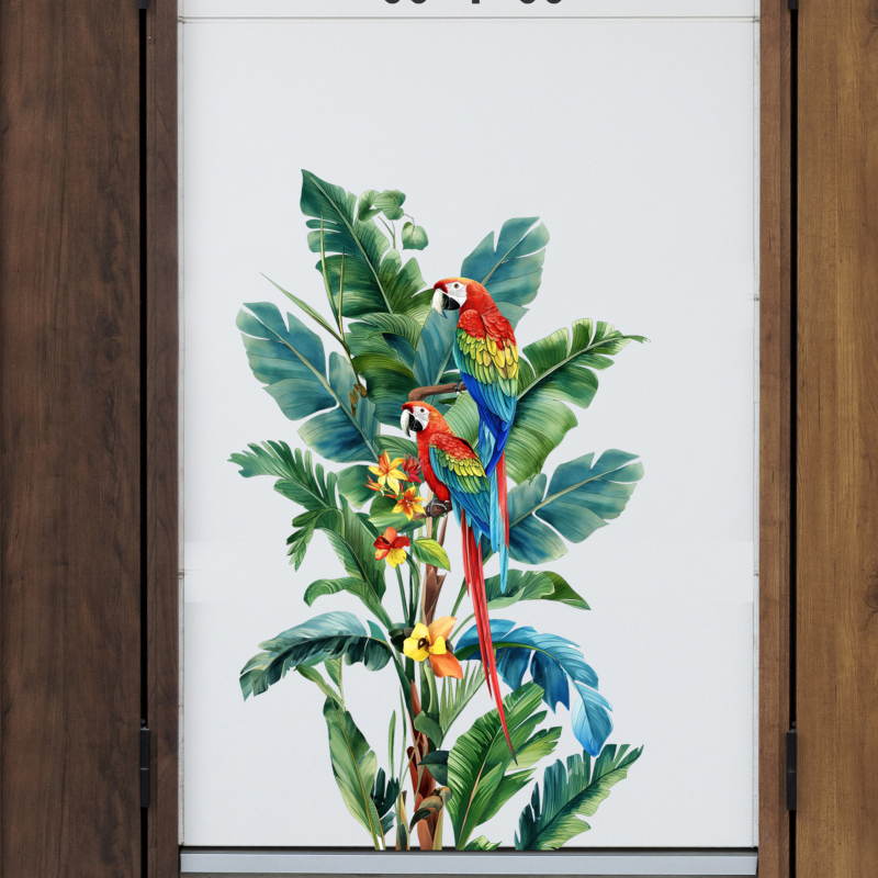 Стикер за стена MOSSDECAL — PVC, растения и цветя, 1 брой, модерен минималистичен декор