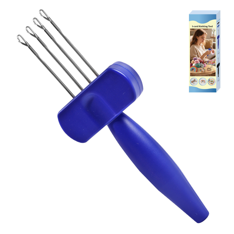 Icord készítéséhez horgolótű, élzáró eszköz, 50 darabos dobozban, bruttó tömeg 300 g