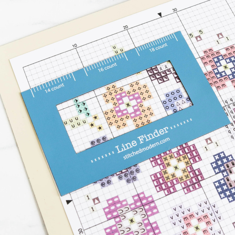 Cross Stitch Magnetic Line Finder – пластмасова линийка, 50 г, персонализируема