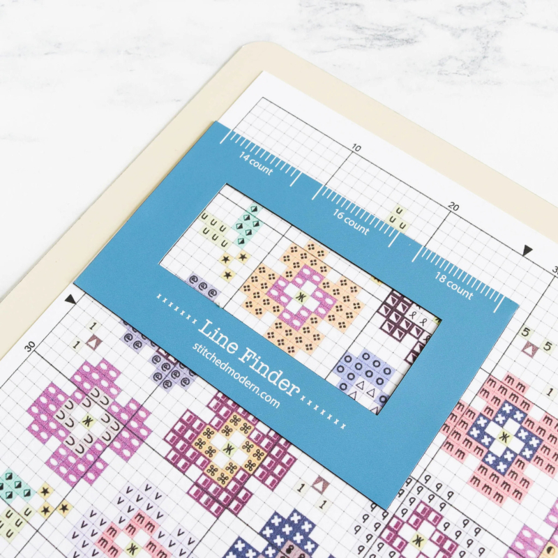 Cross Stitch Magnetic Line Finder – пластмасова линийка, 50 г, персонализируема