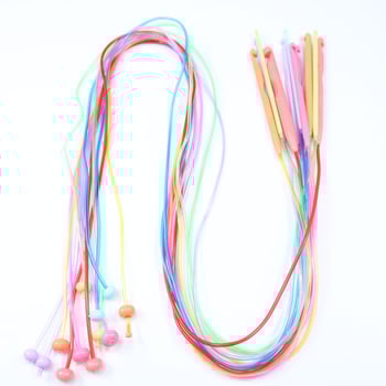 Набор крючета за плетене с мъниста, 12 чифта, в чанта за съхранение