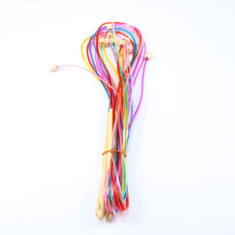 Набор крючета за плетене с мъниста, 12 чифта, в чанта за съхранение