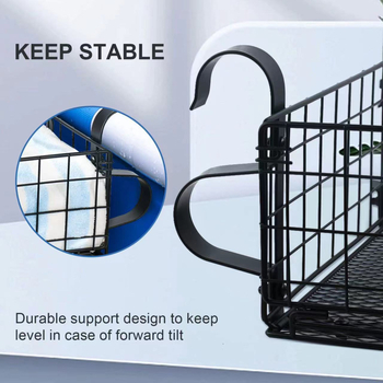 Αποσπώμενο μεταλλικό ράφι αποθήκευσης πισίνας - φορητό, πολυχρηστικό, ένα επίπεδο, τοποθέτηση με γάντζο