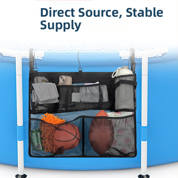 Чанта за съхранение за баня – полиестер, мултифункционална, прост и модерен стил, стенна или окачена