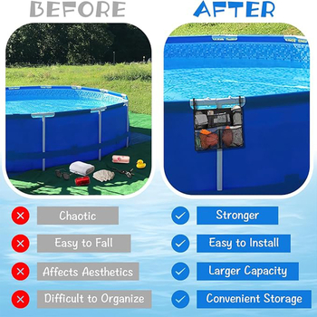 Чанта за съхранение за баня – полиестер, мултифункционална, прост и модерен стил, стенна или окачена