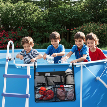 Чанта за съхранение за баня – полиестер, мултифункционална, прост и модерен стил, стенна или окачена