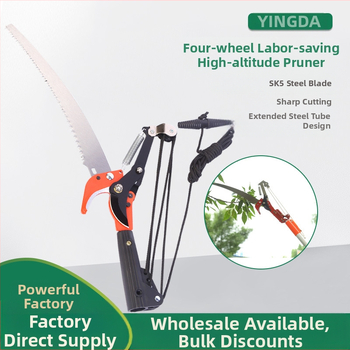 Win big foarfecă de crengi cu patru roți, pentru lucru înălțime, cu braț telescopic și lamă de ferăstrău, greutate 635 g