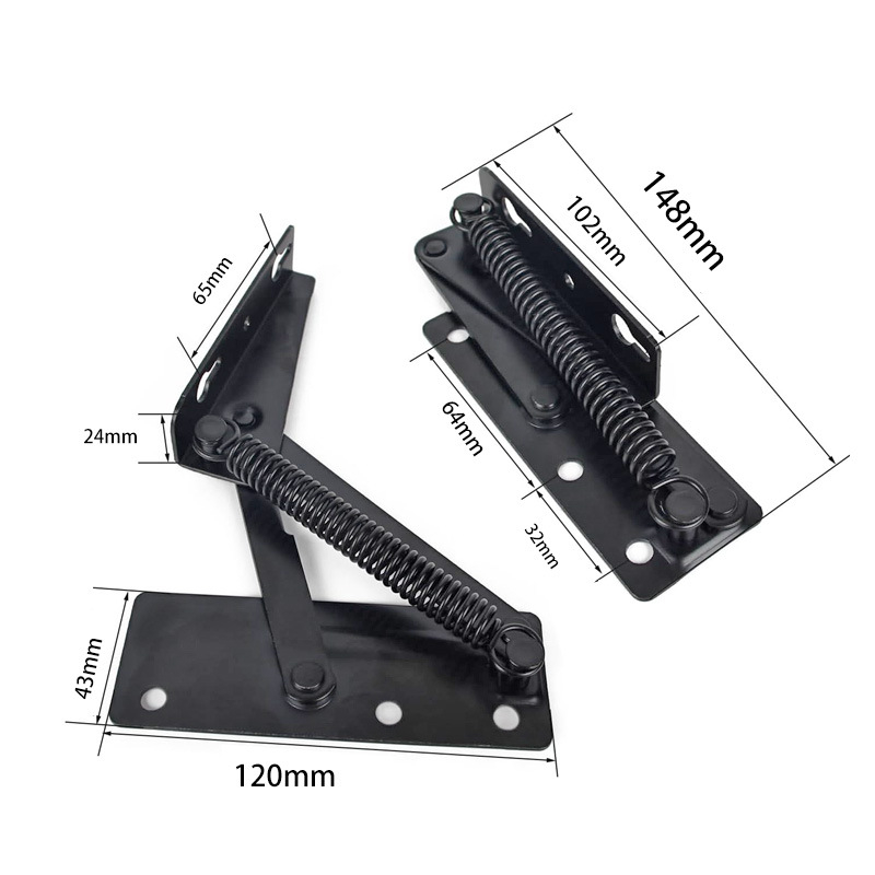 80° žirklinis vyris spintelės pakėlimui, 75° sulankstomas sofai sėdėjimo mechanizmas su spyruokle