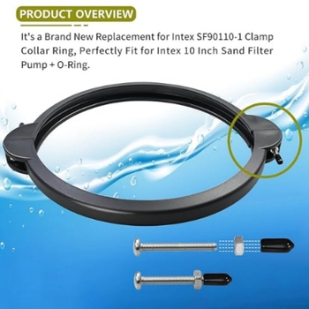 Sf90110-1 Intex smėlio filtro siurbimo klipsas – PVC, Suderinamas su Crystal Clear filtru