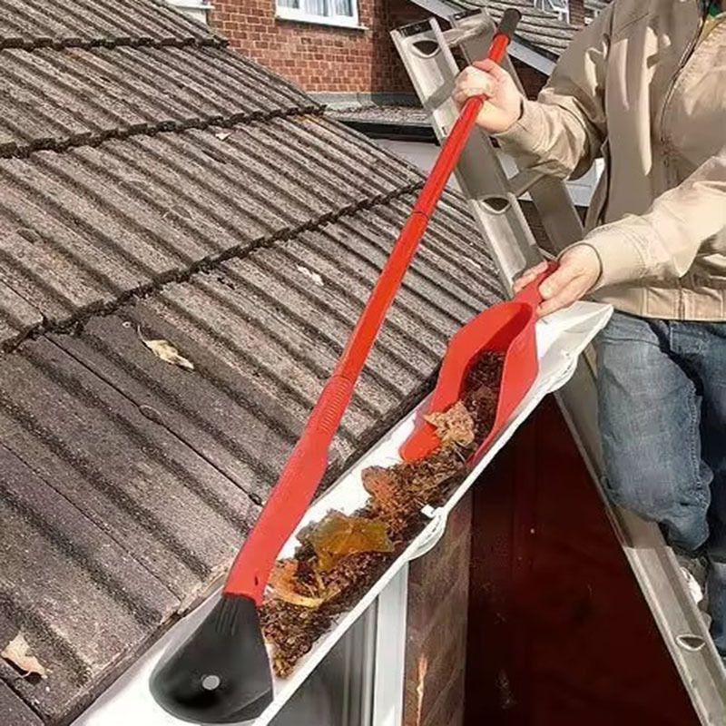 Műanyag kerti eszköz készlet – kihúzható ereszcsatorna levél tisztító lapáttal, Yiyou, kültéri használatra