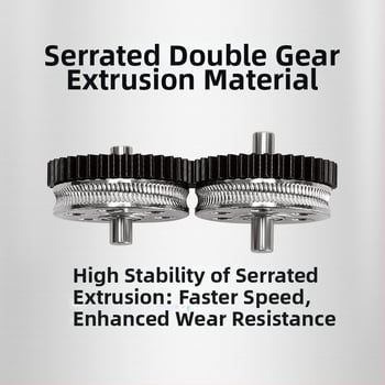 3D nyomtató extruder HGX, teljes fém, spirálfogaskerék, dupla fogaskerék, edzett acél