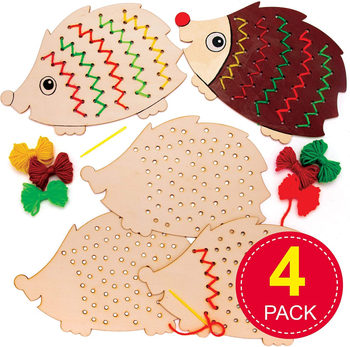 Σετ ξύλινων κρεμαστών για DIY κατασκευές με σχέδιο σκαντζόχοιρου – ξύλο Boxwood, κατάλληλο για οικιακή χρήση, δώρο σε πάρτι, μοντέρνο μινιμαλιστικό στυλ