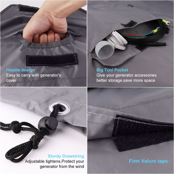 Μικρό φορητό προστατευτικό κάλυμμα γεννήτριας - Αδιάβροχο ύφασμα Oxford, μάρκα YL, Σύγχρονος μινιμαλισμός, Διαθέσιμη προσαρμογή