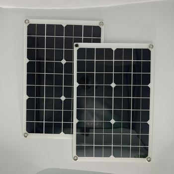 Монокристална 40W гъвкава слънчева енергийна система за външно ползване — преносимо зареждане с лека батерия; Не е внесена; CE/ROHS/FCC сертифицирана