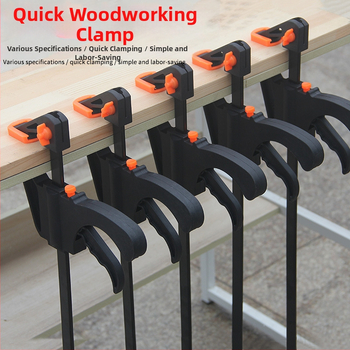 F-típusú asztalos szorító deszkák rögzítéséhez, állítható, magas széntartalmú acélból, 0,5 kg