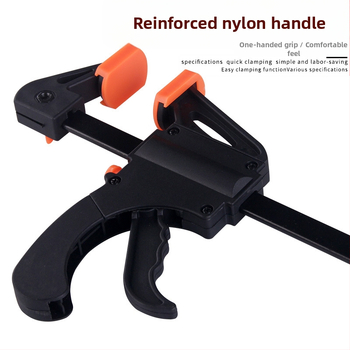 F-típusú asztalos szorító deszkák rögzítéséhez, állítható, magas széntartalmú acélból, 0,5 kg